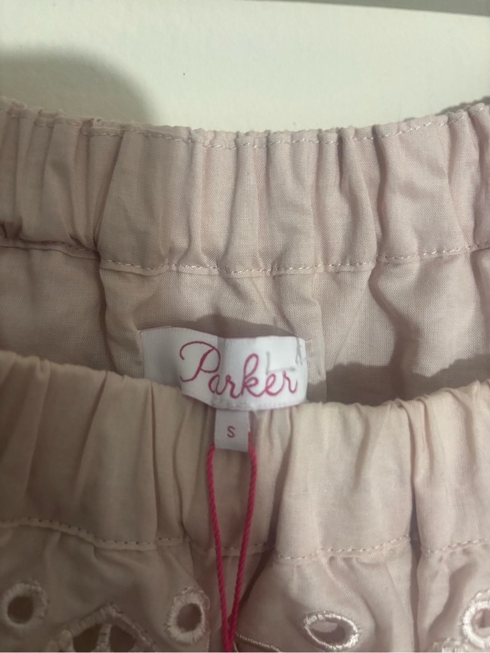 Parker Dress Women Small
BlushFlounced Eyelet Lined Cathy - Picture 6 of 12